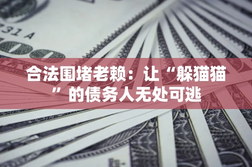 武汉合法围堵老赖：让“躲猫猫”的债务人无处可逃