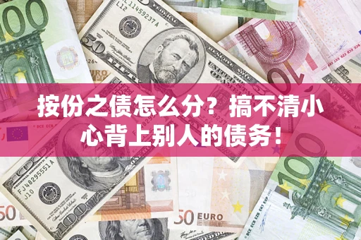 武汉按份之债怎么分?搞不清小心背上别人的债务! 武汉按份之债怎么分?搞不清小心背上别人的债务!
